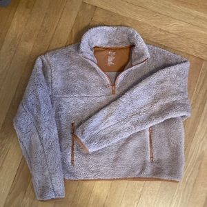 NWOT Girlfriend Collective Half-Zip Fleece